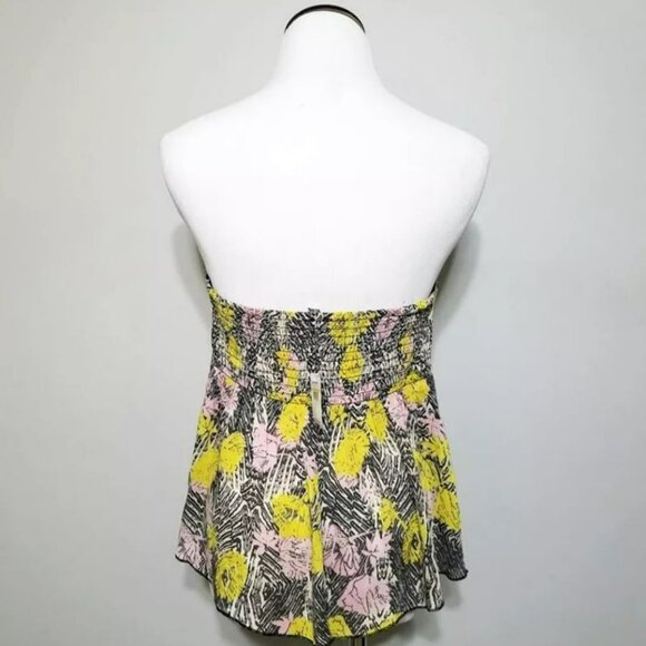 NWT Free People Boho Tube Top Sz M Women Strapless Coastal Tropical Flirty Flowy - Picture 5 of 12